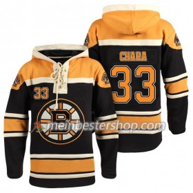 Boston Bruins Zdeno Chara 33 Schwarz Sawyer Hooded Sweatshirt - Herren